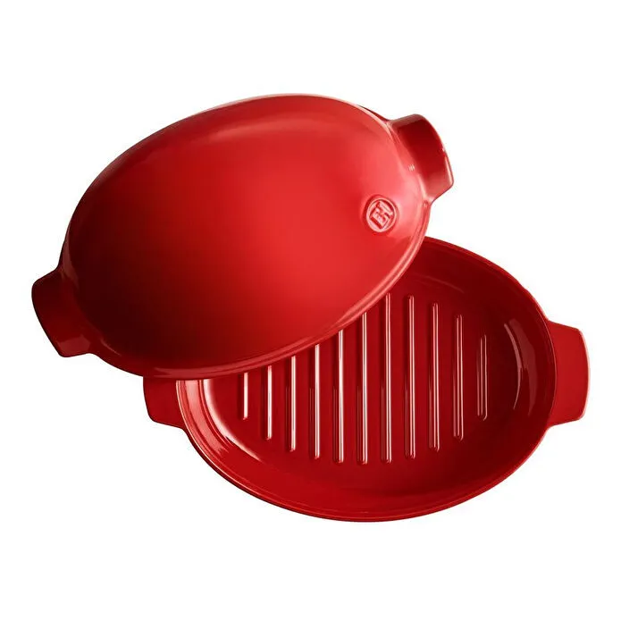 Emile Henry Fırın Kabı Yuvarlak Et/tavuk/hindi Pişime 4,5 L Kırmızı/burgundy