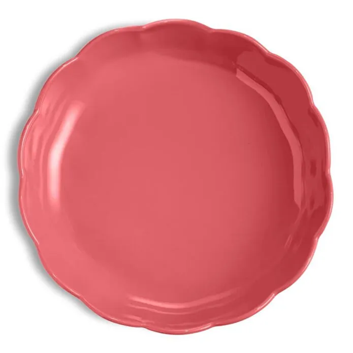 Emile Henry Madeleine Fırın Kabı Yuvarlak 27 Cm Ruj Pembesi