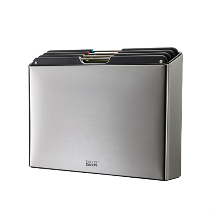 Joseph Joseph Folio Standlı Kesme Tahtası 4 Lü Çelik Gri