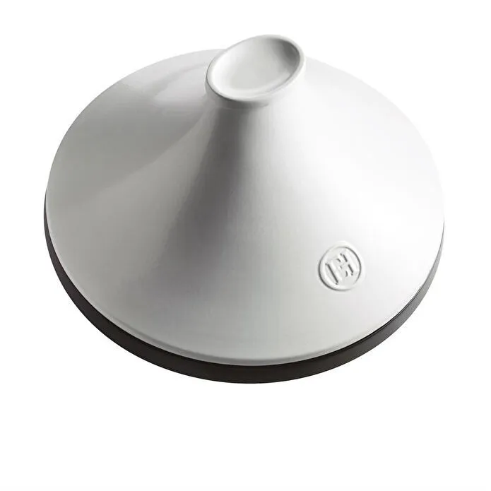 Emile Henry İnduksiyon Uyumlu Tajin 32 Cm 4 L Beyaz Kapaklı/slate