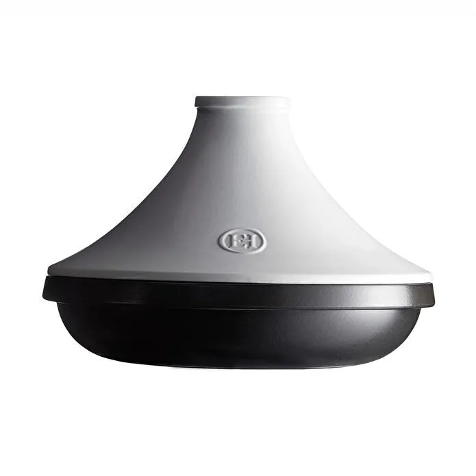 Emile Henry İnduksiyon Uyumlu Tajin 32 Cm 4 L Beyaz Kapaklı/slate