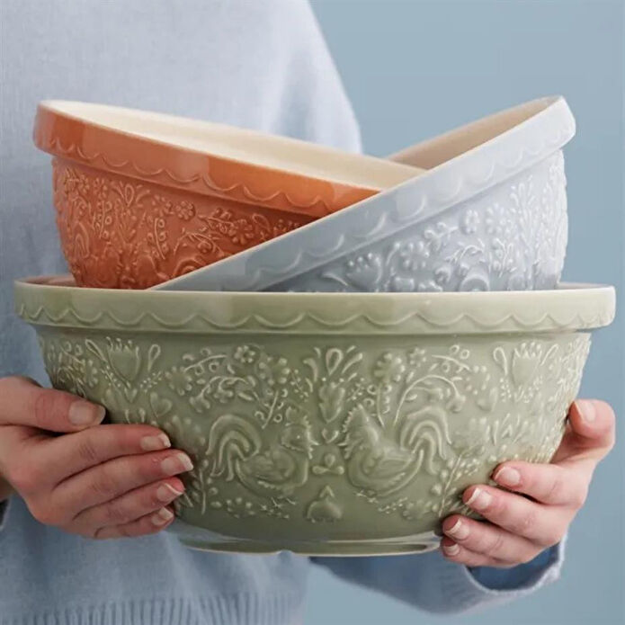 Mason Cash Home To Roost S12 Desenli Karıştırma Kabı Turkuaz