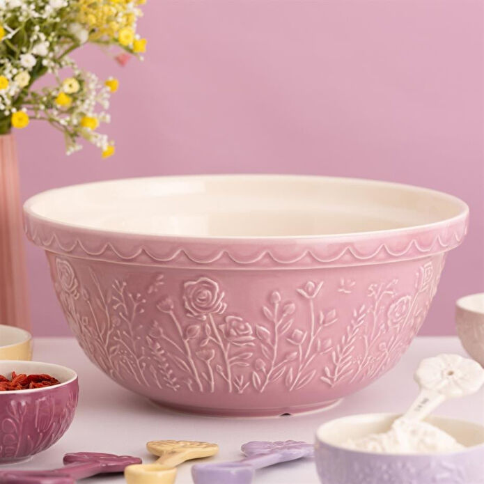Mason Cash In The Meadow S12 Desenli Karıştırma Kabı 29 Cm Pudra Pembe
