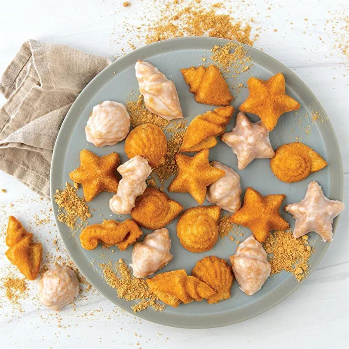 Nordicware Mini Deniz Kabukları Kek Kalıbı Platin