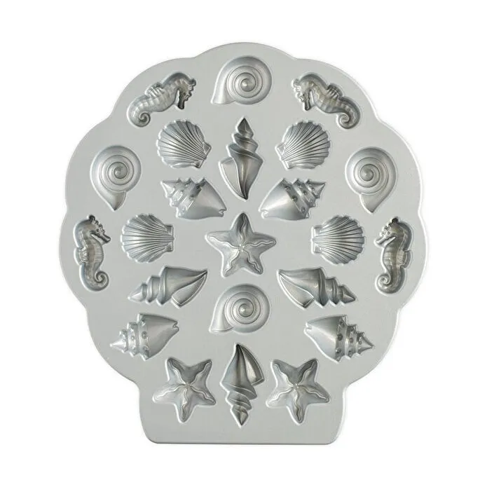 Nordicware Mini Deniz Kabukları Kek Kalıbı Platin