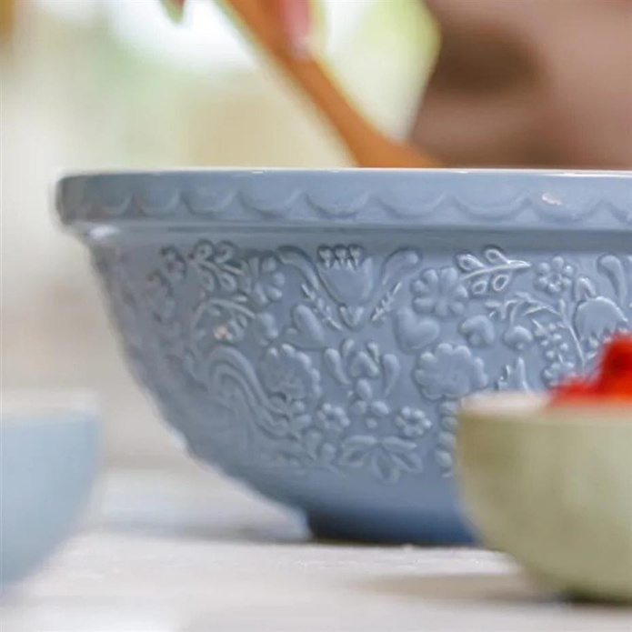 Mason Cash Home To Roost S18 Desenli Karıştırma Kabı Turkuaz