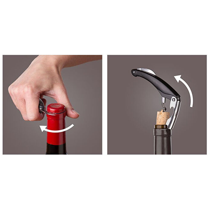 Vacu Vin Waiter's Tirbuşon Siyah Siyah