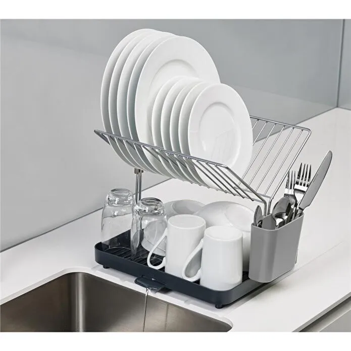 Joseph Joseph 2 Katlı Katlanabilir Bulaşıklık Gri