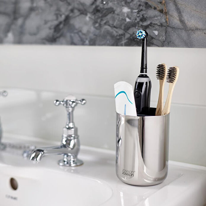 Joseph Joseph Easystore Luxe Diş Fırçalık Caddy Çelik