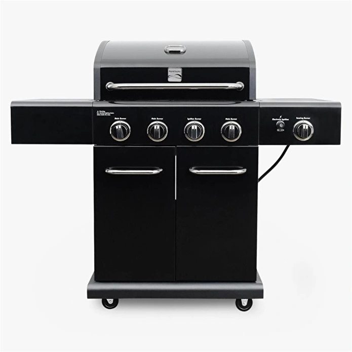 Kenmore Gazlı Barbekü 4 Ocaklı Siyah