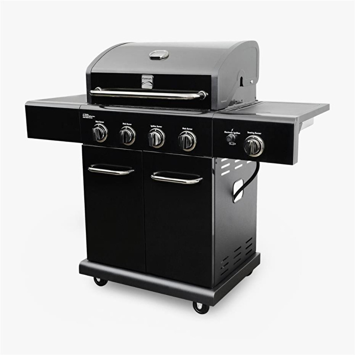 Kenmore Gazlı Barbekü 4 Ocaklı Siyah