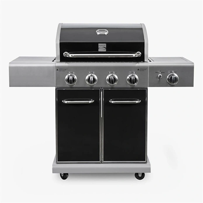 Kenmore Gazlı Barbekü 4 Ocaklı Siyah - Metal