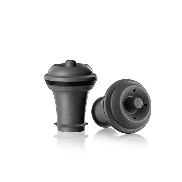 Vacu Vin Şarap Tıpası Gri 2 Parça Gri