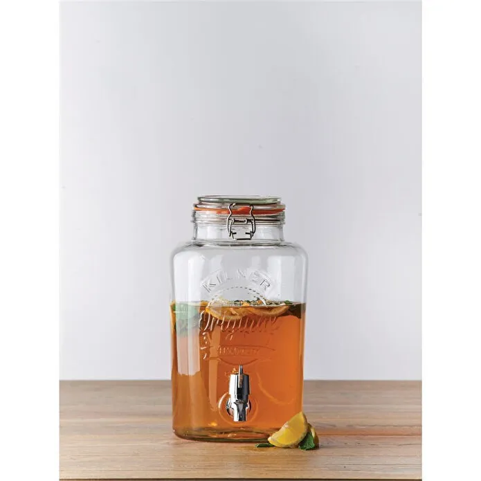 Kilner Klipsli Yuvarlak İçecek Sebili 5 Lt