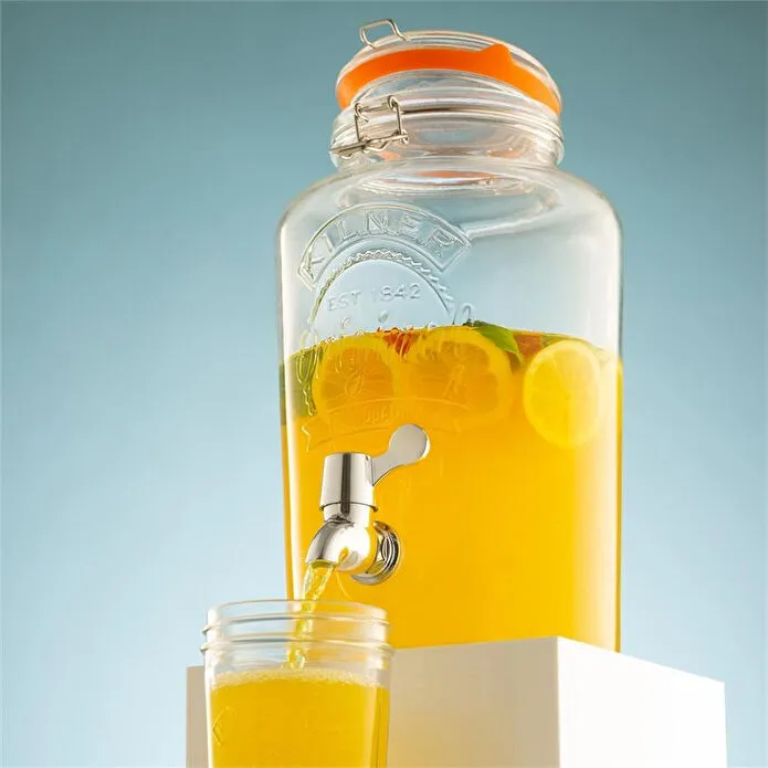 Kilner Klipsli Yuvarlak İçecek Sebili 5 Lt