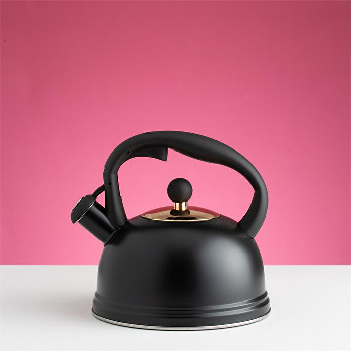 Typhoon Otto Serisi Islık Mekanizmalı Su Isıtıcısı - Siyah