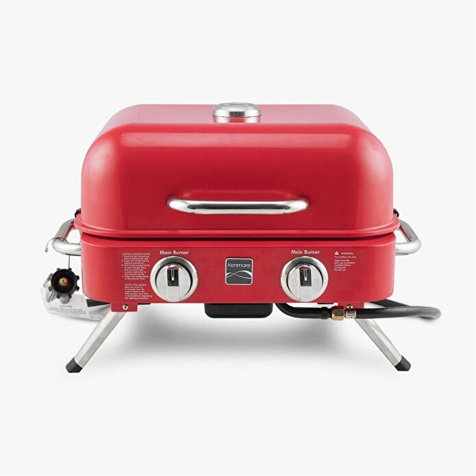 Kenmore Masa Üstü Gazlı Barbekü Kırmızı