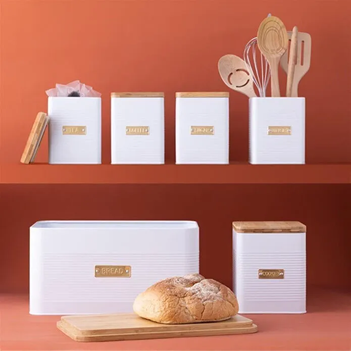 Typhoon Otto Square Serisi Ekmek Kutusu Beyaz