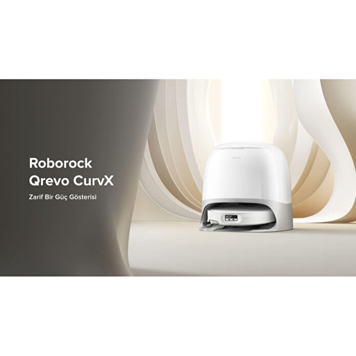 Roborock Qrevo Curvx Akılı Robot Süpürge Beyaz