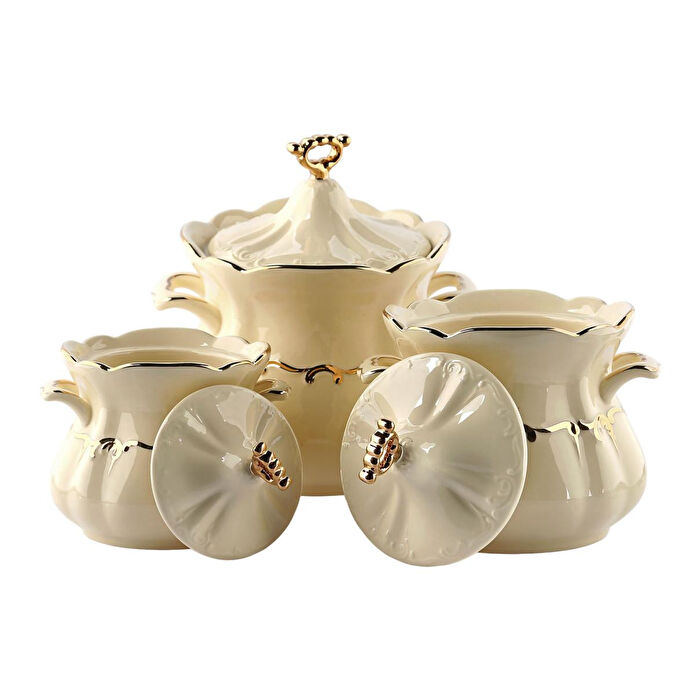 Lucky Art Palace 3lu Bone Serisi Kavanoz Seti