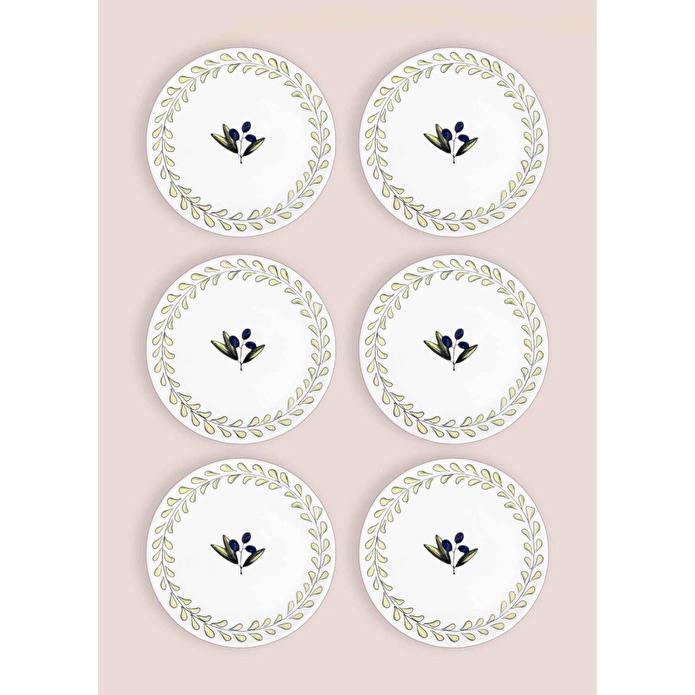 The Mia Olivos Pasta Tabağı 6lı Set 19 Cm Ovs0002