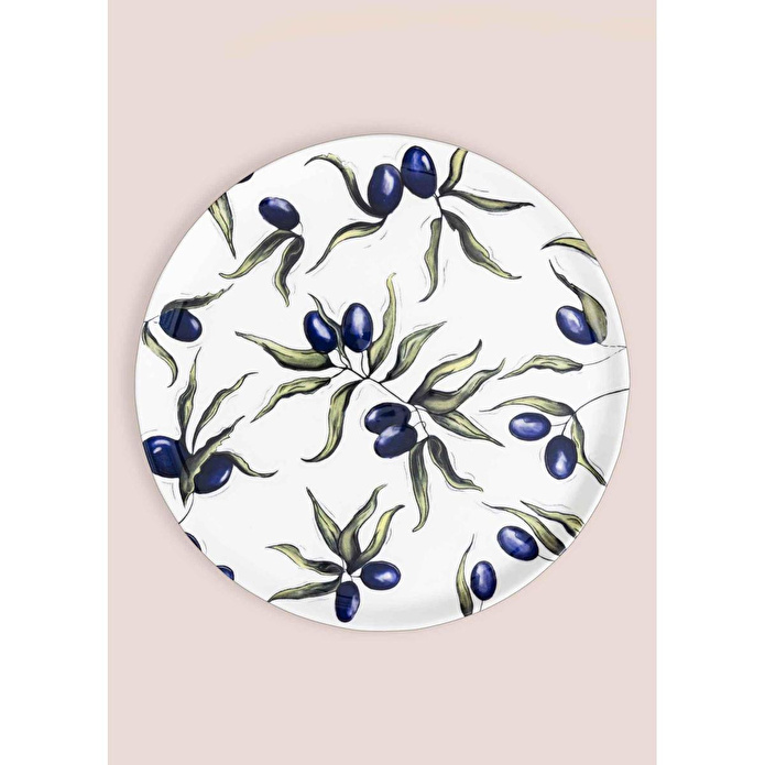 The Mia Olivos Ayaklı Servis Tabağı 10x30 Cm Ovs0010