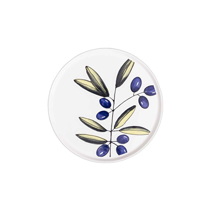 The Mia Olivos Ayaklı Servis Tabağı 10x26 Cm