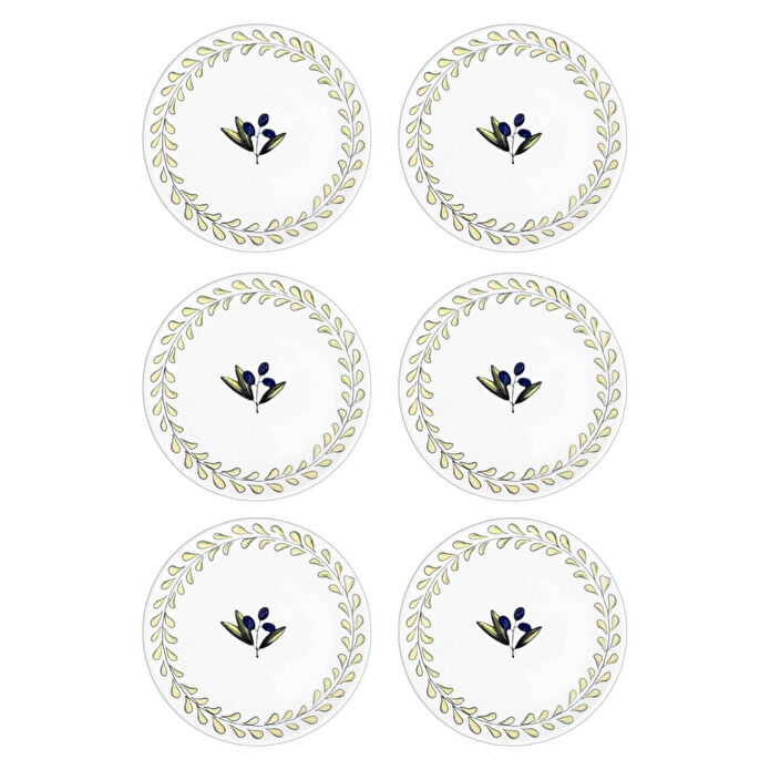 The Mia Olivos Servis Tabağı 6lı Set 26 Cm Ovs0004