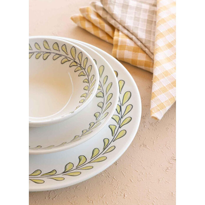 The Mia Olivos Servis Tabağı 6lı Set 26 Cm Ovs0004