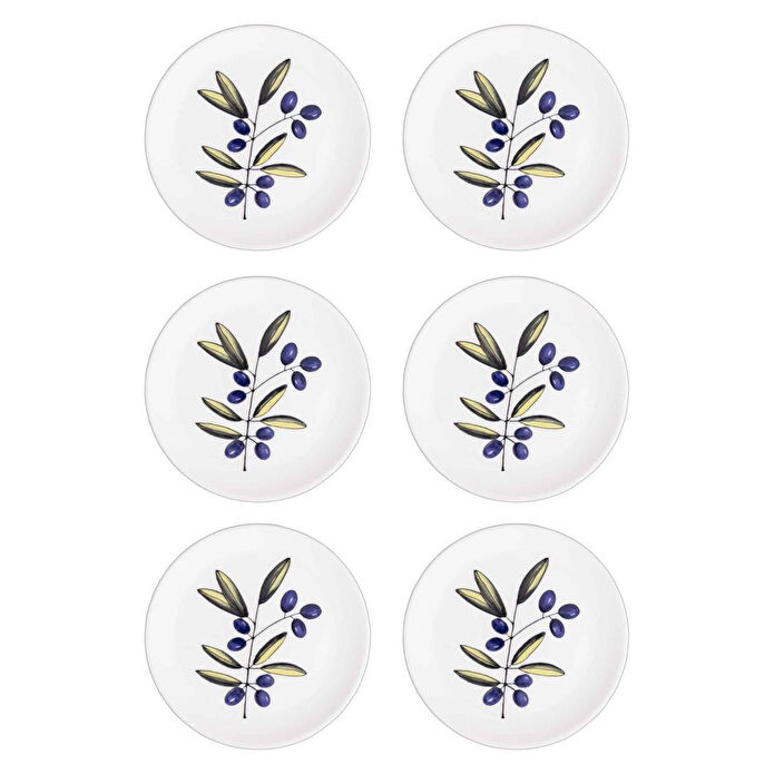 The Mia Olivos Servis Tabağı 6lı Set 26 Cm Ovs0003