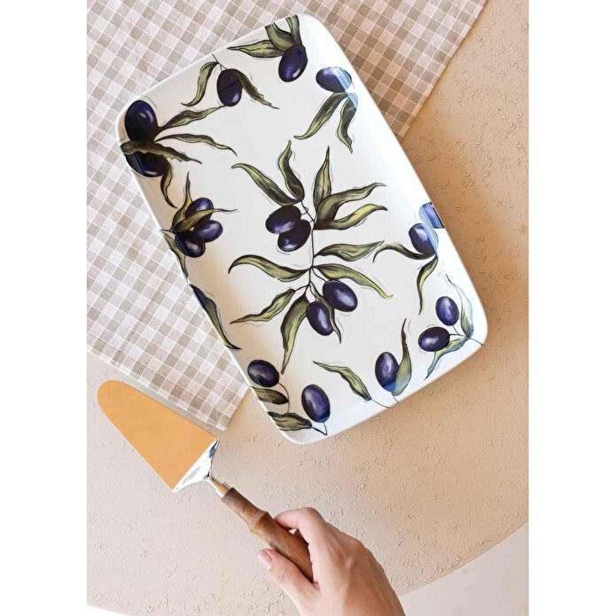 The Mia Olivos Dikdörtgen Servis 33x21 Cm Ovs0016