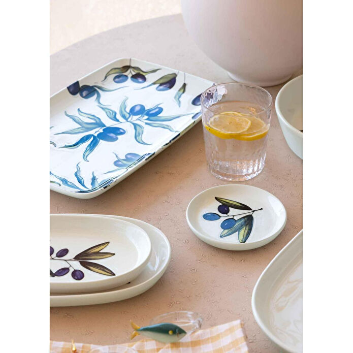 The Mia Olivos Dikdörtgen Servis 33x21 Cm Ovs0016