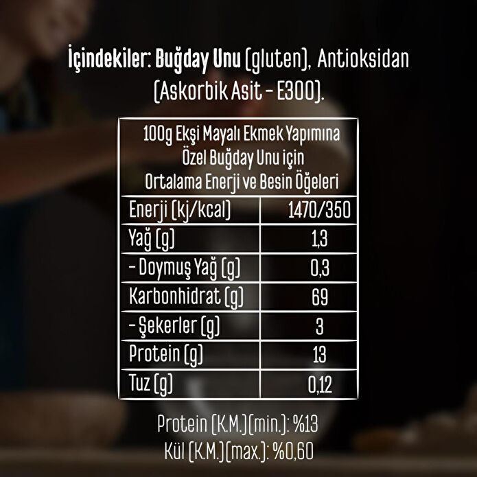 Tellioğlu Ekşi Mayalı Ekmek Yapımına Özel Buğday Unu 5kg