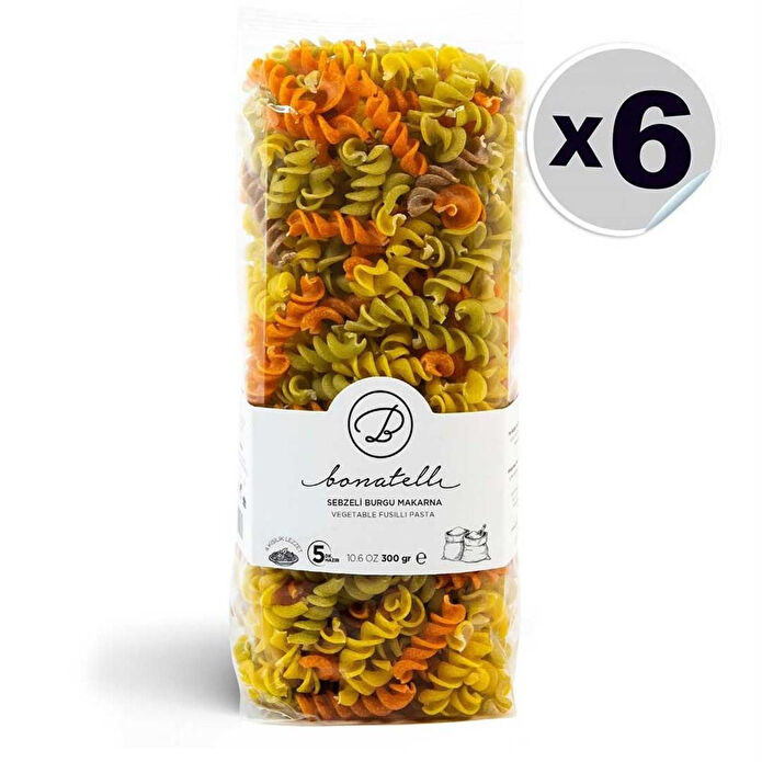 Bonatelli 6lı Sebzeli Burgu Makarna