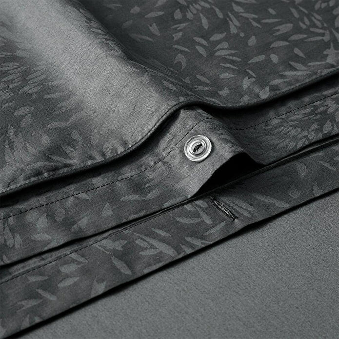 Penelope %100 Pamuk Saten Nevresim Seti 240x220 Cm Antrasit - Plume Serisi