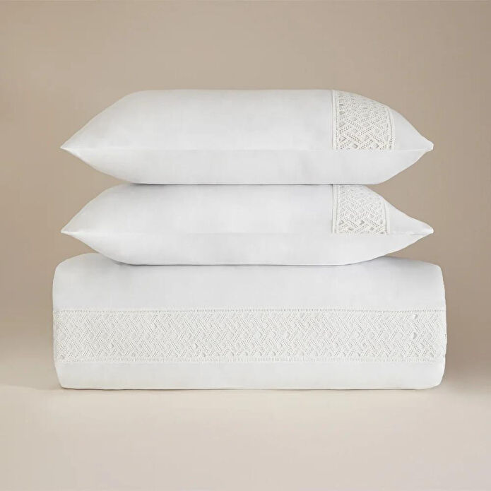 Penelope %100 Pamuk Saten Kumaş Nevresim Seti 240x220 Cm - Delfina Serisi