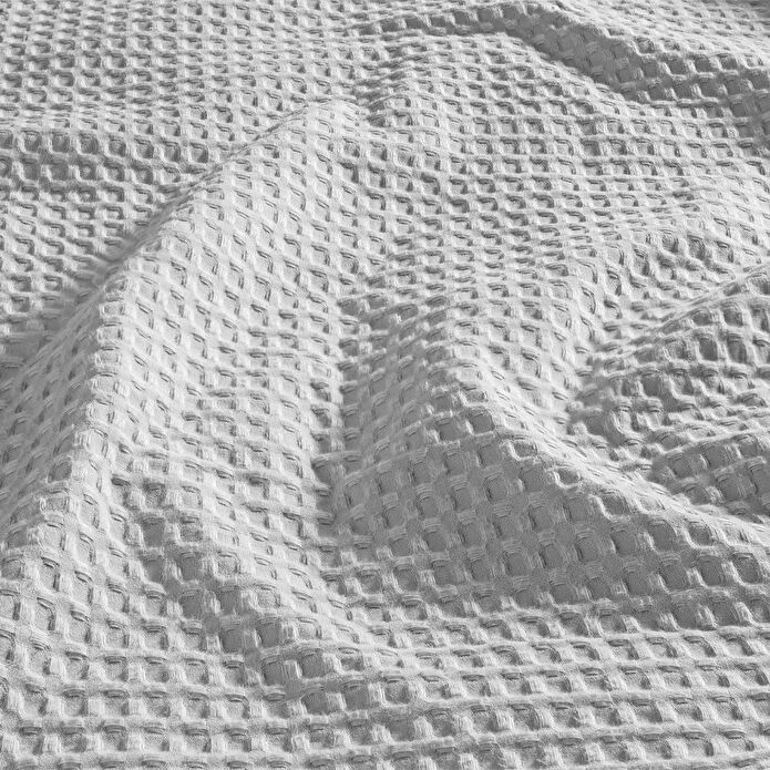 Penelope %100 Pamuk Tek Kişilik Pike 160x220 Cm Gri - Lia Serisi