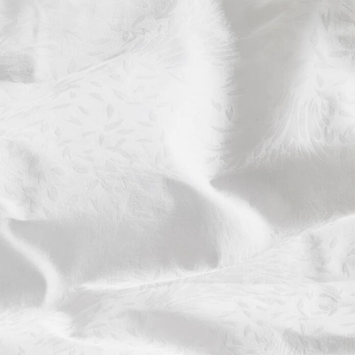 Penelope %100 Pamuk Saten Nevresim Seti 240x220 Cm Beyaz - Plume Serisi