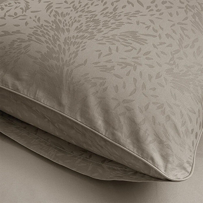 Penelope %100 Pamuk Saten Nevresim Seti 200x220 Cm Taş - Plume Serisi