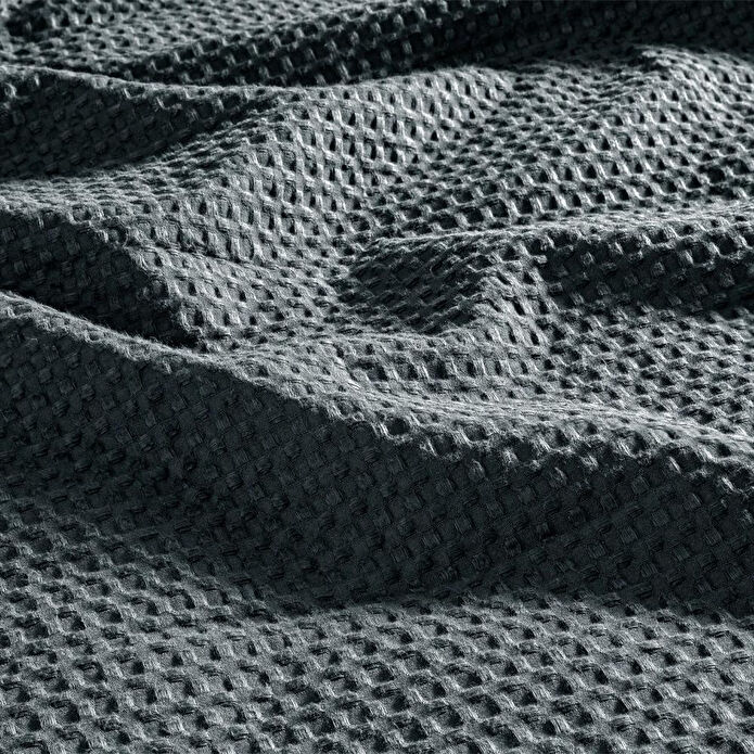 Penelope %100 Pamuk Tek Kişilik Pike 160x220 Cm Antrasit - Lia Serisi