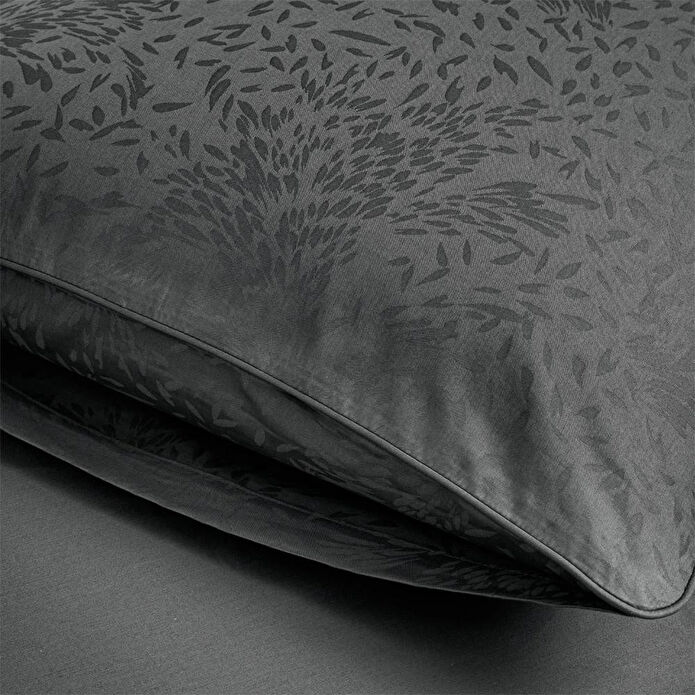 Penelope %100 Pamuk Saten Nevresim Seti 200x220 Cm Antrasit - Plume Serisi