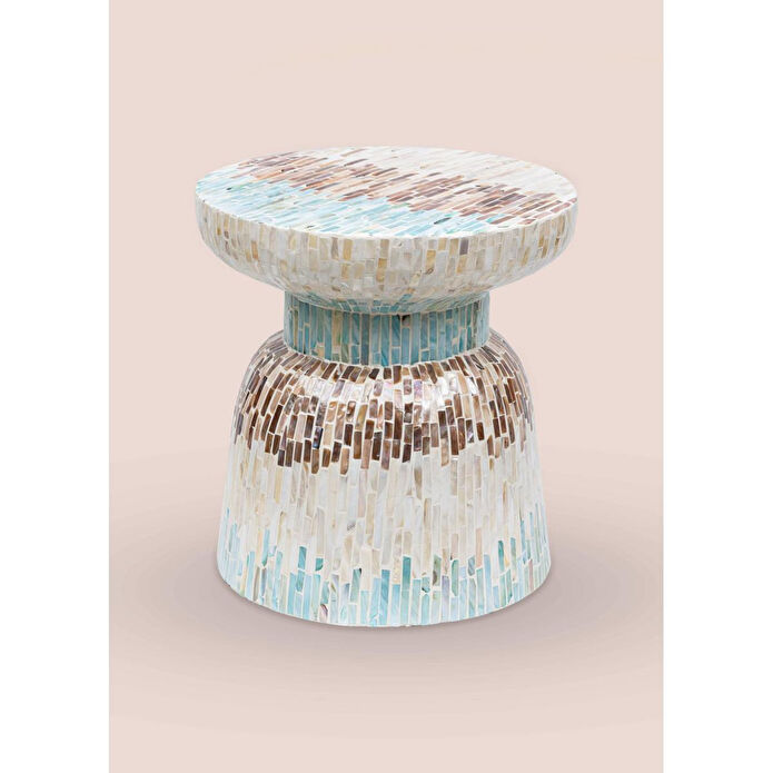 The Mia Sedef Tabure Yan Sehpa 38x40 Cm Tlc0103