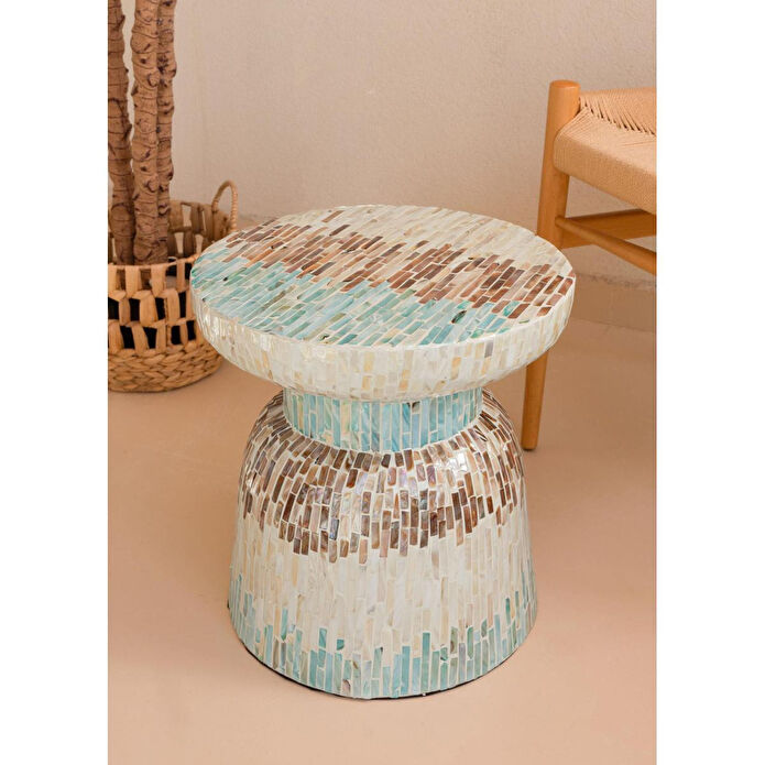 The Mia Sedef Tabure Yan Sehpa 38x40 Cm Tlc0103