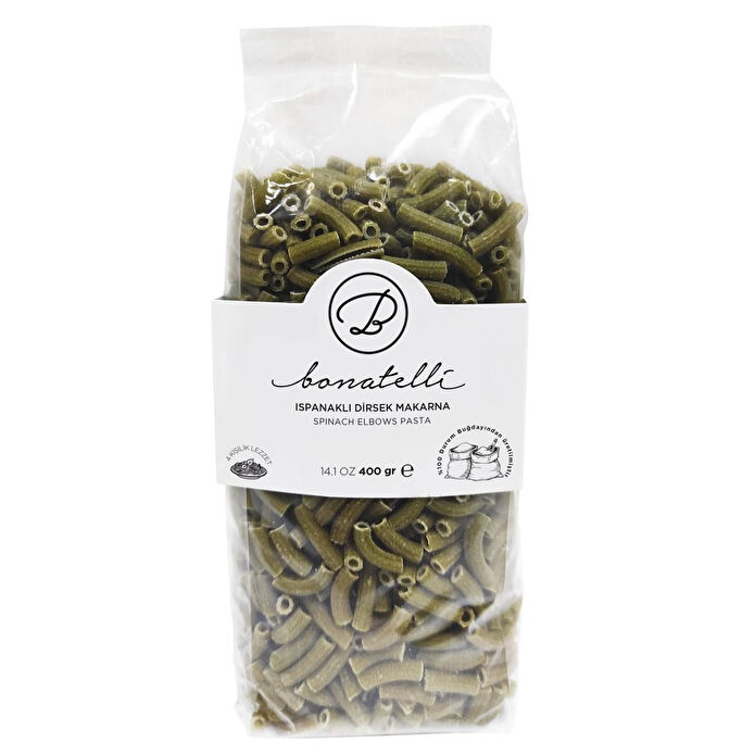 Bonatelli Ispanaklı Dirsek Makarna 400gr