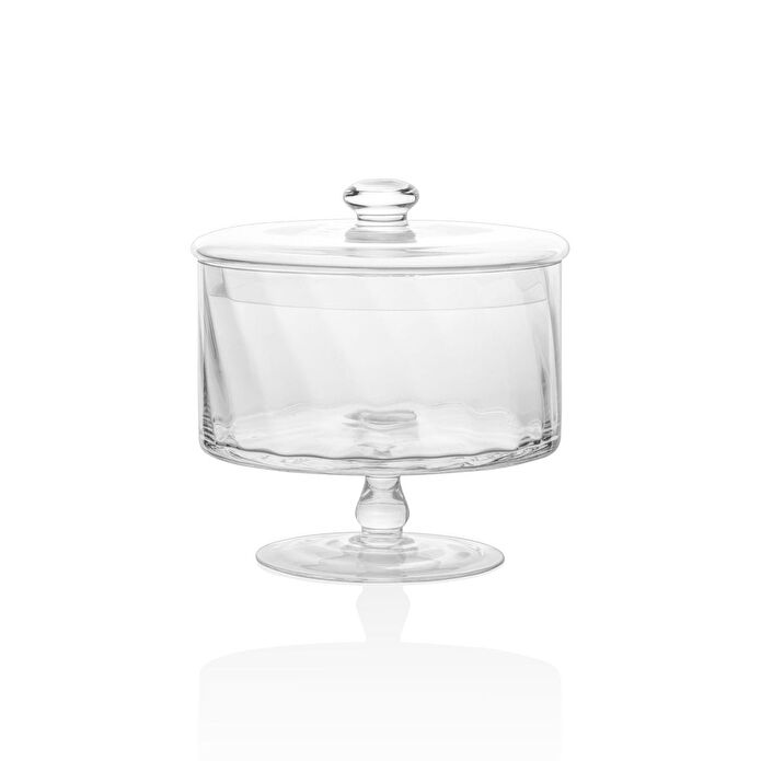 The Mia Ayaklı Cam Saklama Kabı 20 Cm