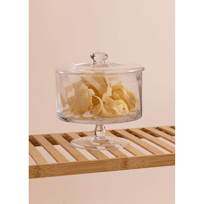 The Mia Ayaklı Cam Saklama Kabı 20 Cm