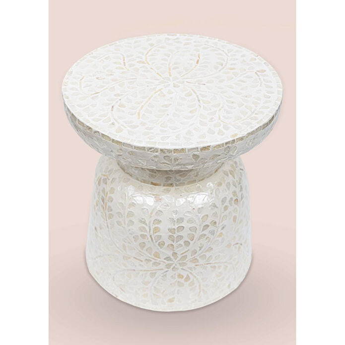 The Mia Sedef Tabure Yan Sehpa 38x40 Cm Tlc0102