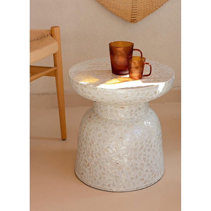 The Mia Sedef Tabure Yan Sehpa 38x40 Cm Tlc0102