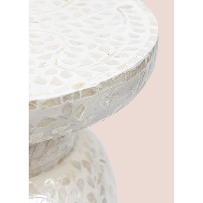 The Mia Sedef Tabure Yan Sehpa 38x40 Cm Tlc0102