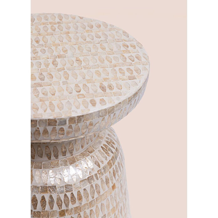 The Mia Sedef Tabure Yan Sehpa 38x40 Cm Tlc0101